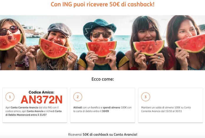 Codice Amico ING - Conto Arancio