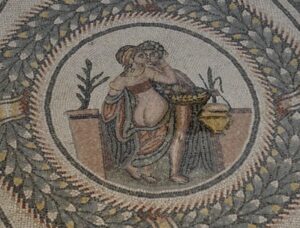 Mosaici Scena Intima nella Villa Romana del Casale