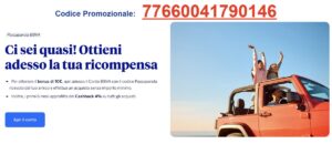 Codice Promozionale BBVA 77660041790146 sulla pagina ufficiale Passaparola