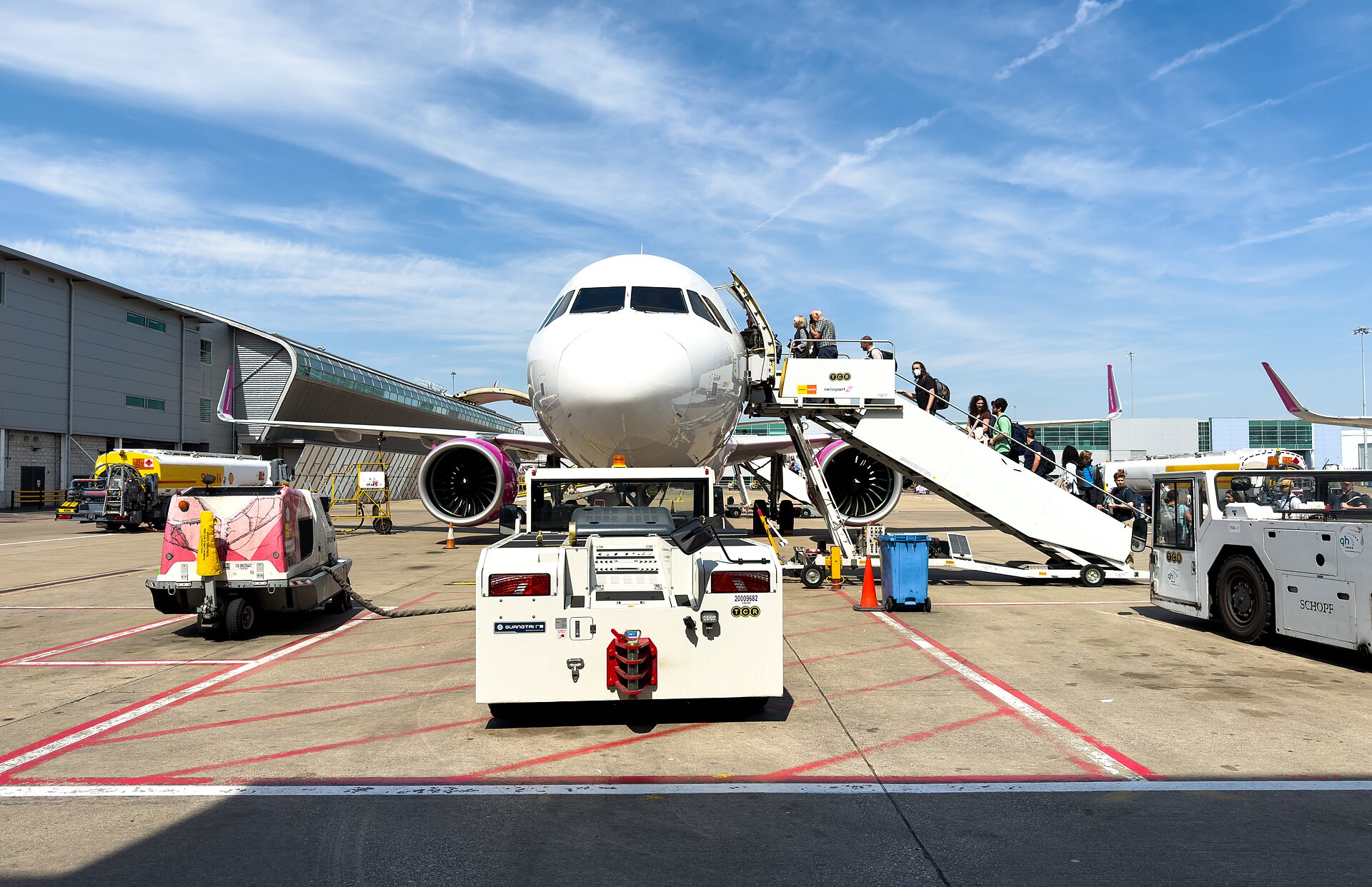 Airbus A321neo di Wizz Air all’aeroporto di Londra Luton